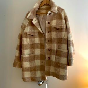 White and beige Checker Jacket ( Sezane)
